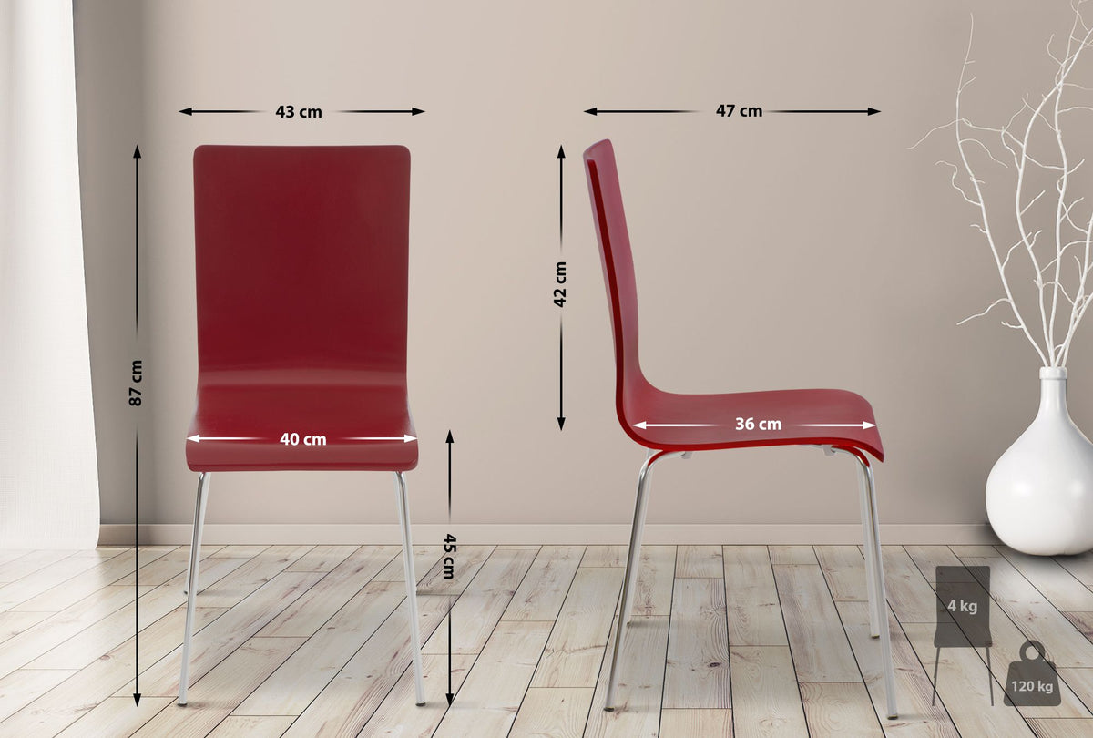CLP 4er Set Besucherstuhl Pepe – Produktabbildung 2