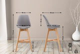 Barhocker Cannes Stoff Natura