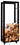 CLP Kaminholzständer Keri mit Rollen 25x40x100