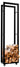 CLP Kaminholzständer Keri mit Rollen 25x40x150