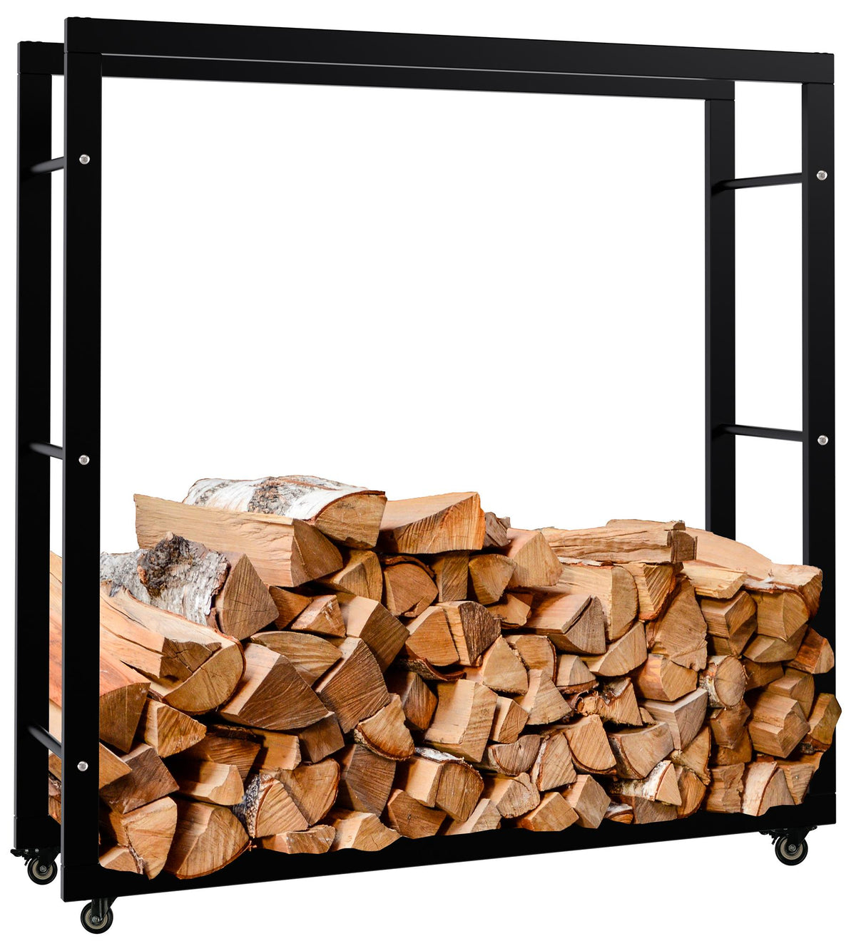 CLP Kaminholzständer Keri mit Rollen 25x100x100