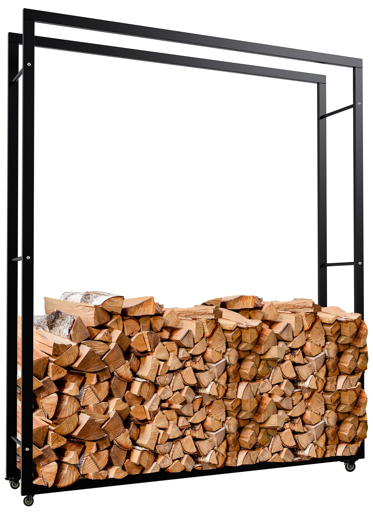 CLP Kaminholzständer Keri mit Rollen 25x150x175