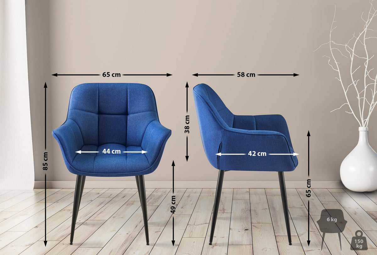 CLP Esszimmerstuhl Roseville Stoff – Produktabbildung 2