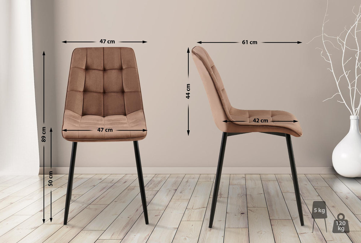 CLP Esszimmerstuhl Gifford Samt – Produktabbildung 9