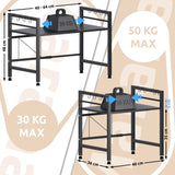 CLP Mikrowellenregal Marana stufig – Produktabbildung 6