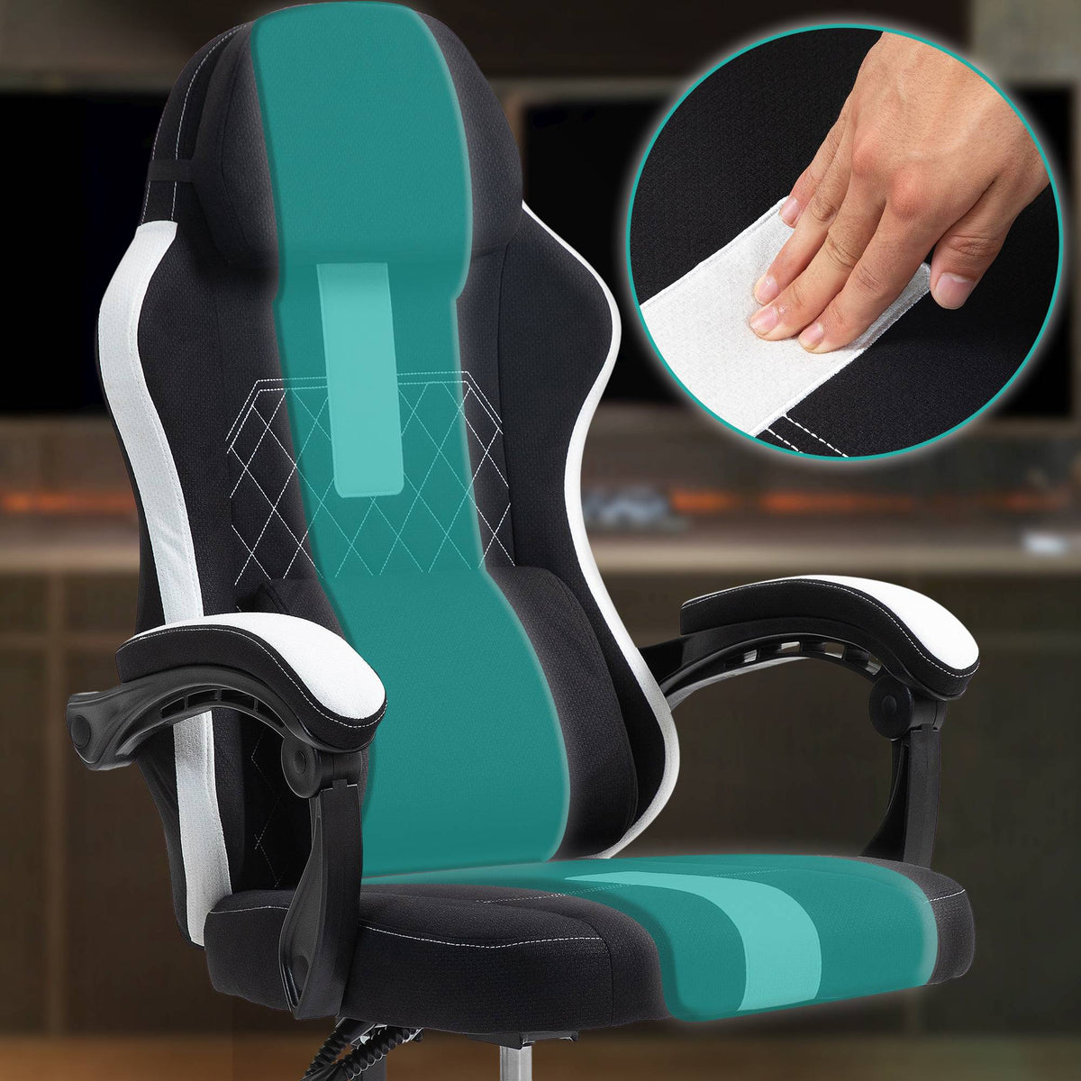 CLP Bürostuhl Miltona Stoff – Produktabbildung 5