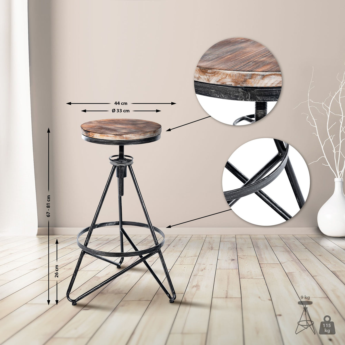 CLP Barhocker Karla – Produktabbildung 9
