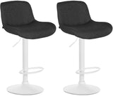 CLP 2er Set Barhocker Solon Weiß Samt – Produktabbildung 8