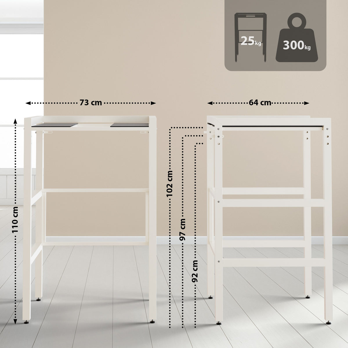 CLP Waschmaschinenregal Gannet – Produktabbildung 2