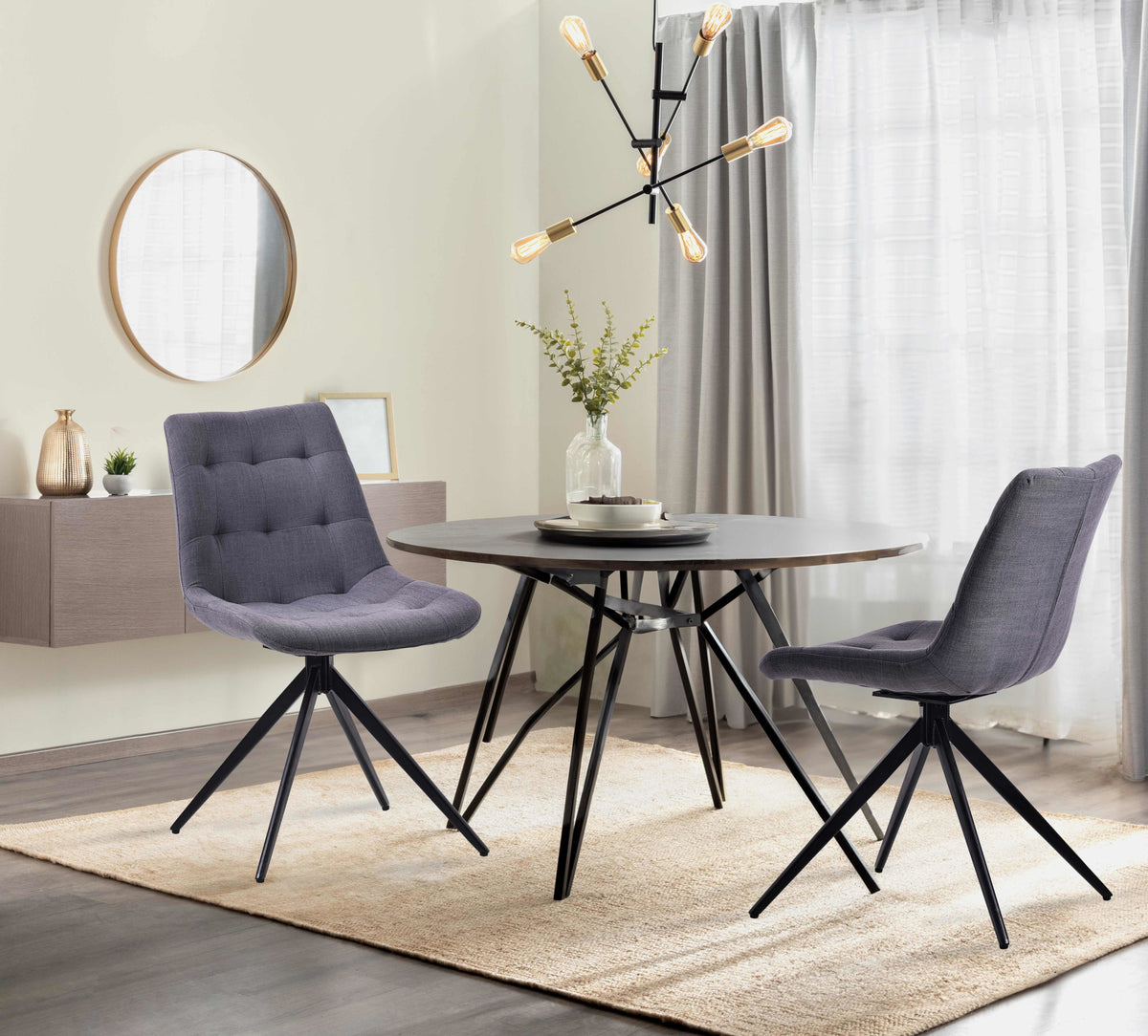 CLP 2er Set Esszimmerstuhl Merna Stoff – Produktabbildung 3