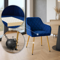 CLP 2er Set Esszimmerstuhl Monett Samt G – Produktabbildung 3