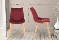 CLP Esszimmerstuhl Passaic Samt – Produktabbildung 9