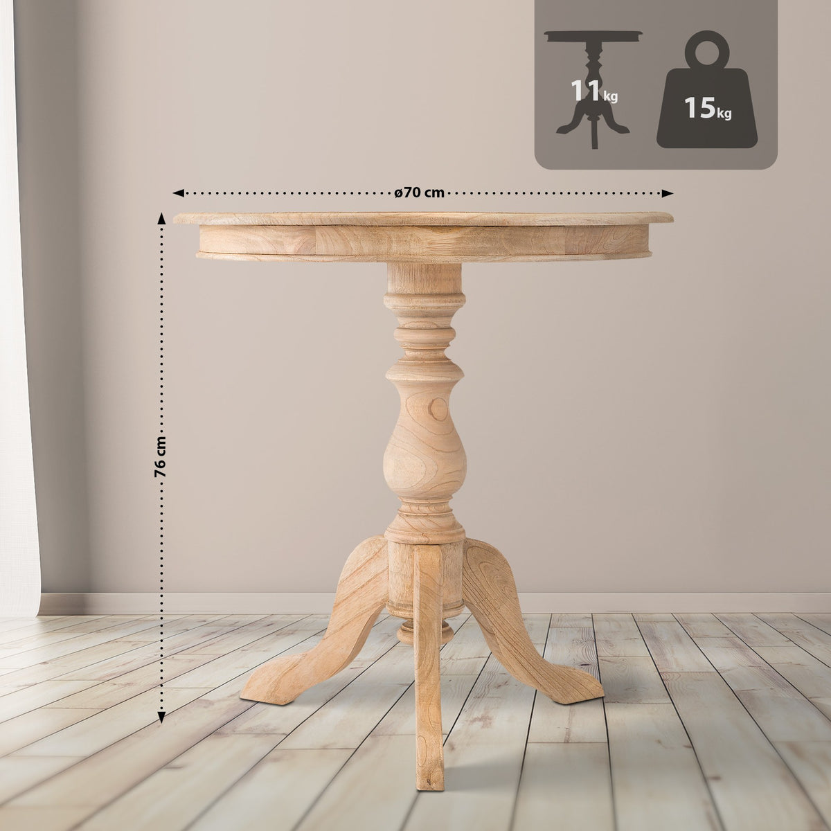 CLP Beistelltisch Wiva 70 – Produktabbildung 2