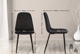 CLP 4er Set Stühle Giverny Samt – Produktabbildung 2