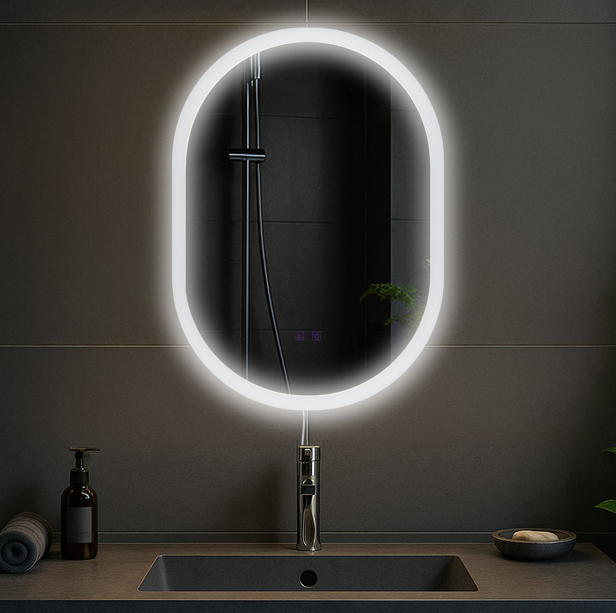 CLP Badspiegel Karishma 70x50 ohne Bluetooth