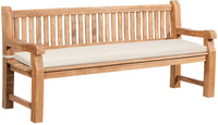 CLP Teakbank Jackson mit Sitzkissen 200 cm + teak