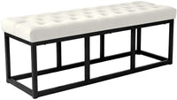 CLP Sitzbank Polson Samt Schwarz 120 cm