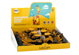 LEAN Toys Raupenbagger Baufahrzeug 2 Eimer Gelb – Produktabbildung 4