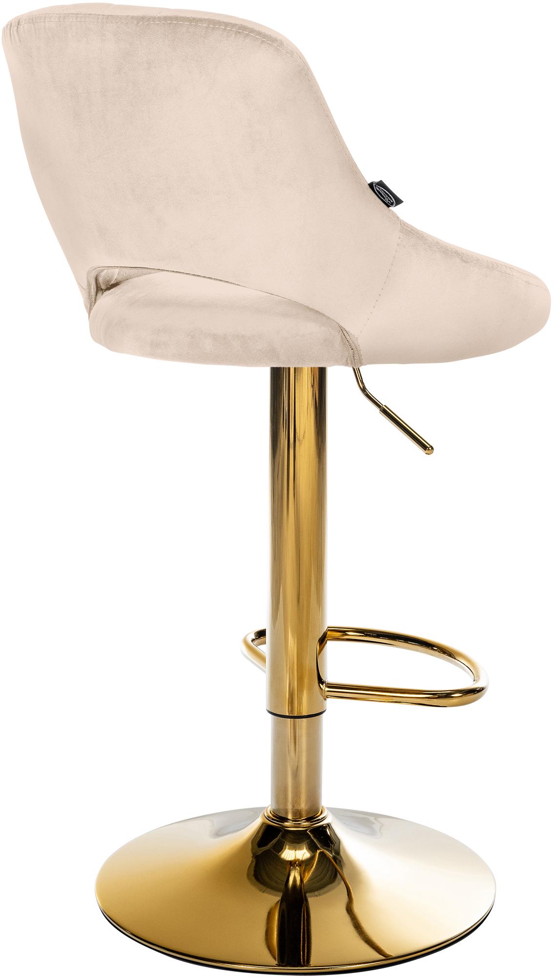 CLP Barhocker Milet Samt gold – Produktabbildung 6