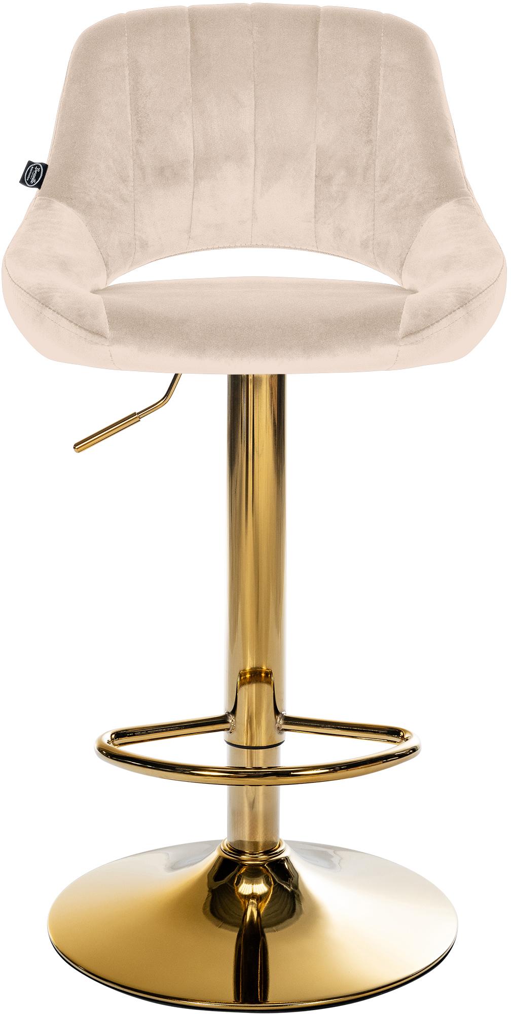 CLP Barhocker Milet Samt gold – Produktabbildung 4