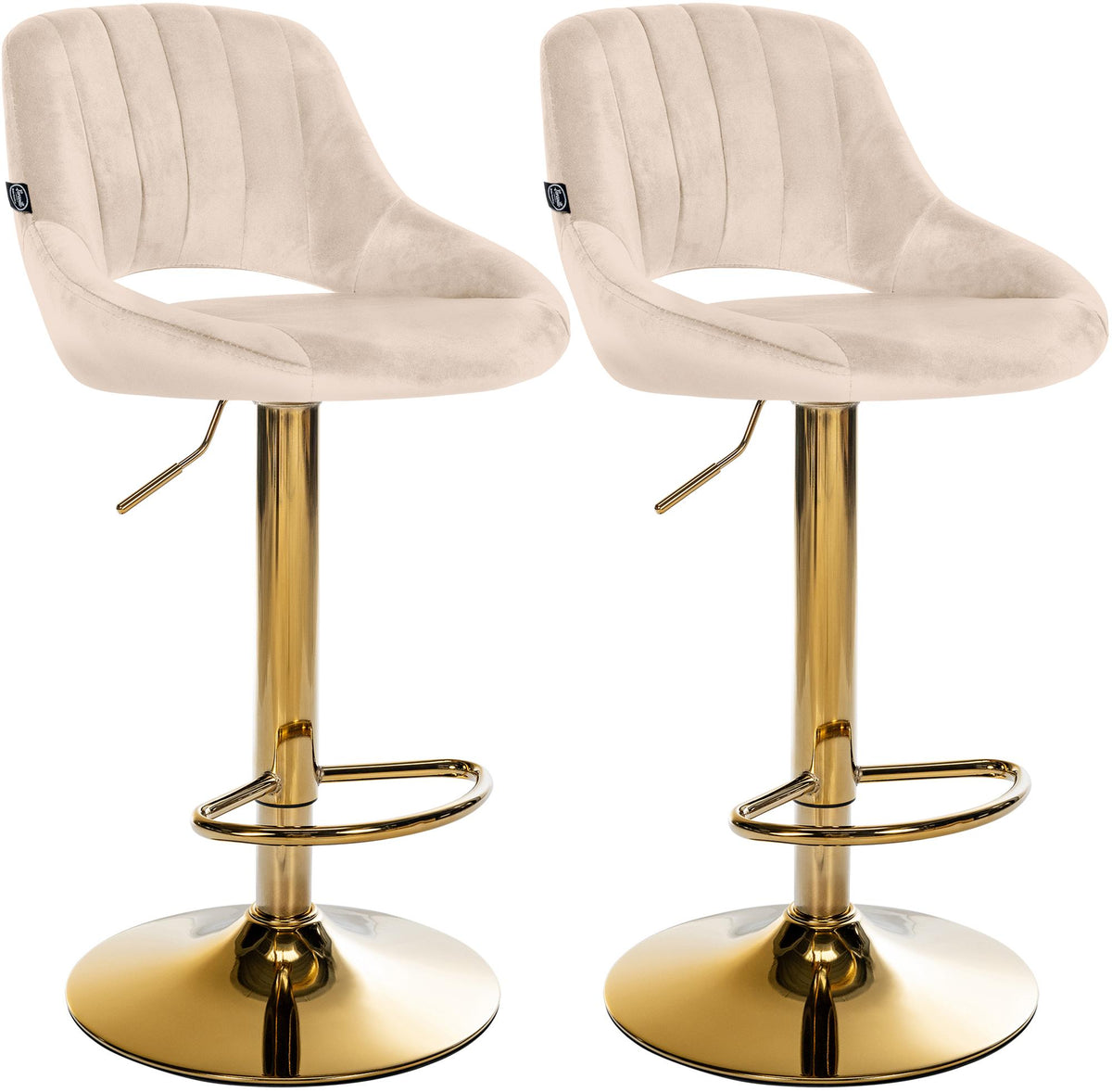 CLP 2er Set Barhocker Milet Samt G – Produktabbildung 8
