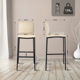 CLP 2er Set Barhocker Freeport Kunstleder B – Produktabbildung 2