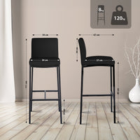 CLP 2er Set Barhocker Freeport Kunstleder B – Produktabbildung 9