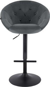 CLP Barhocker London Samt schwarz – Produktabbildung 4