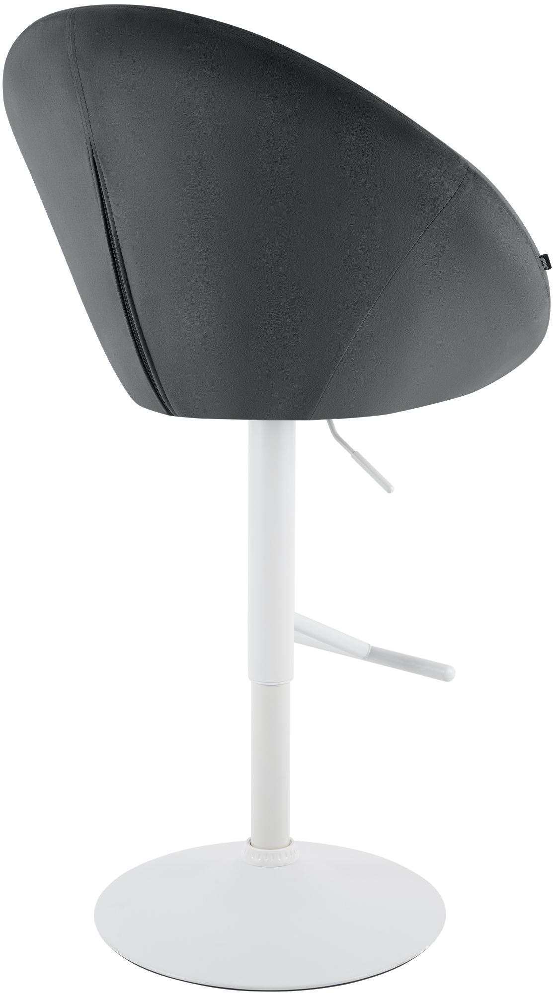 CLP Barhocker London Samt weiß – Produktabbildung 6