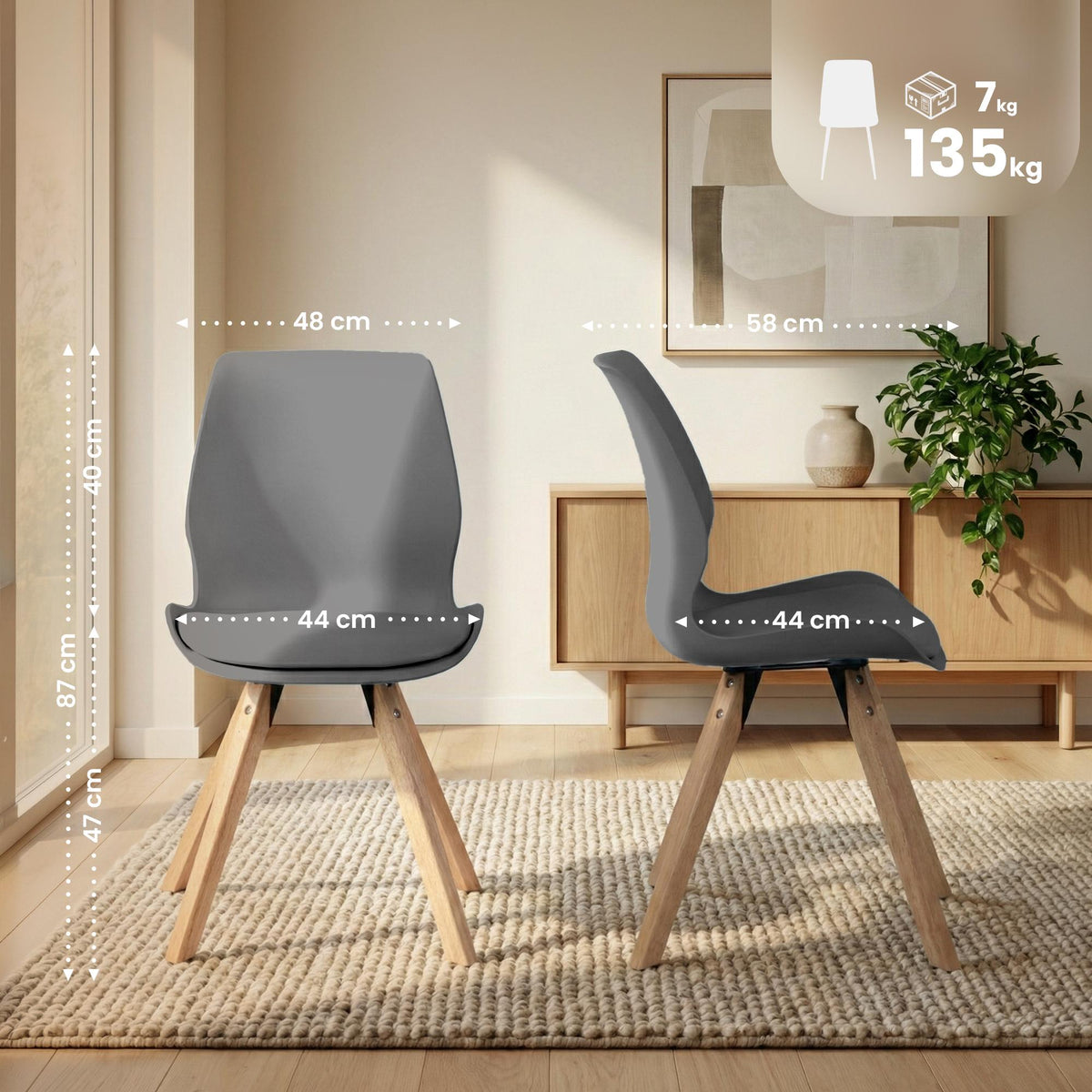 CLP 2er Set Esszimmerstuhl Luna – Produktabbildung 9