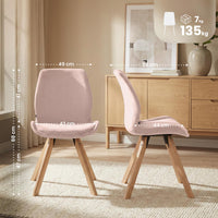 CLP 2er Set Stuhl Luna Samt – Produktabbildung 2