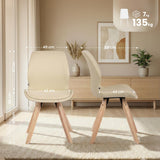 CLP 4er Set Stuhl Luna Stoff – Produktabbildung 2