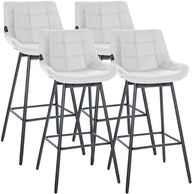 CLP 4er Set Barhocker Weston Schwenkbar Kunstleder