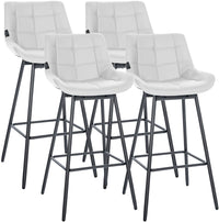 CLP 4er Set Barhocker Weston Schwenkbar Kunstleder