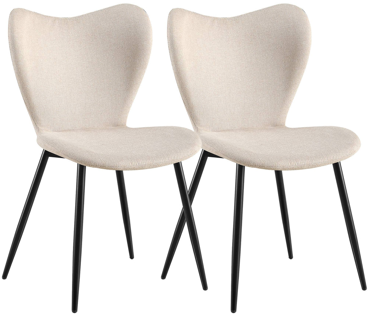 CLP 2er Set Esszimmerstuhl Maika Stoff