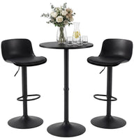 CLP 2er Bartisch Set Velor Kunstleder