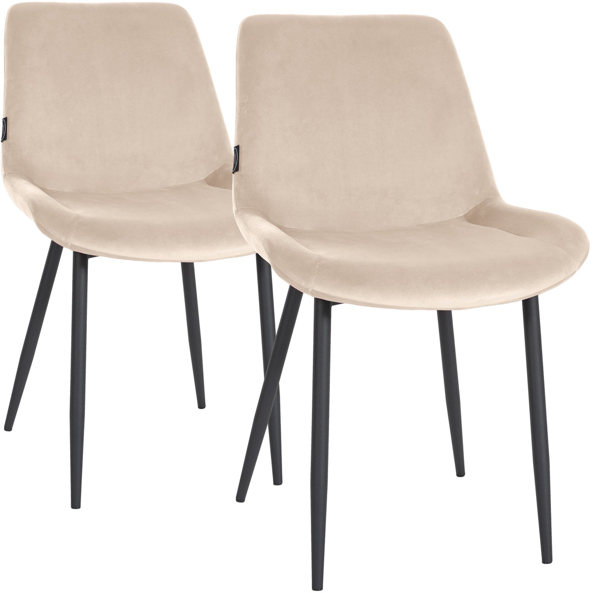 CLP 2er Set Esszimmerstühle Victoria Samt