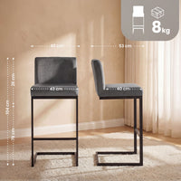 CLP Barhocker Hopewell Samt B – Produktabbildung 2