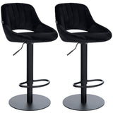 CLP 2er Set Barhocker HD Milet B Samt