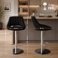 CLP 2er Set Barhocker HD Milet C Kunstleder – Produktabbildung 9