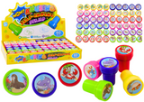 LEAN TOYS Dekorative Stempel, 12 Wassertiermuster, 6 Farben