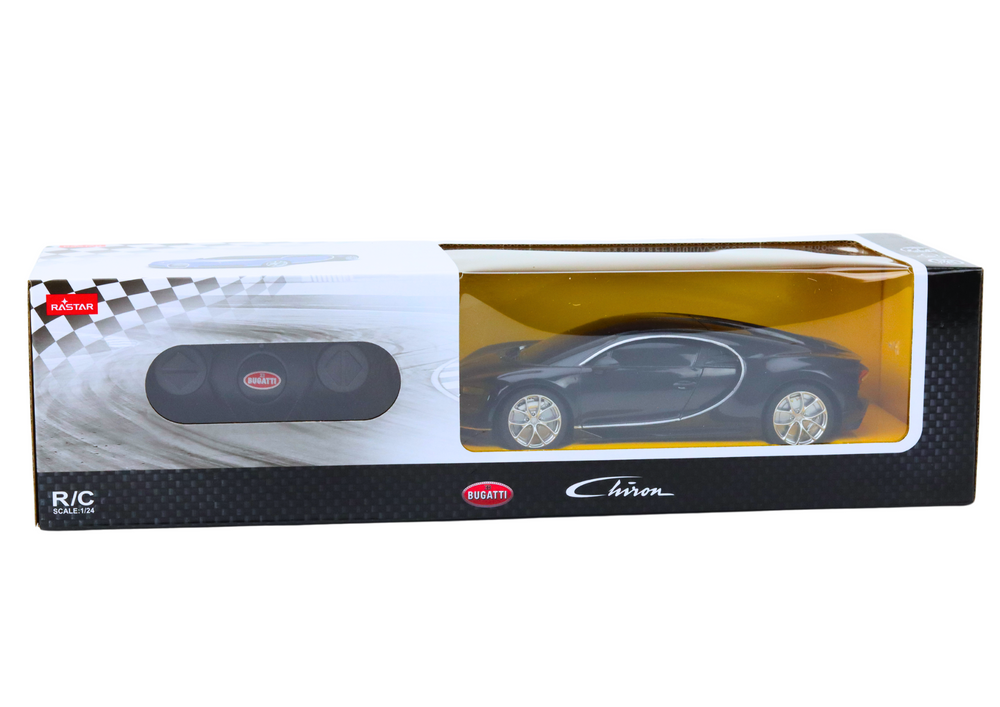 Rastar Bugatti Veyron Chiron ferngesteuertes Auto RC Schwarz 1:24 – Produktabbildung 5