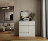 Kommode Malwa 1D5S WEISS – Produktabbildung 2