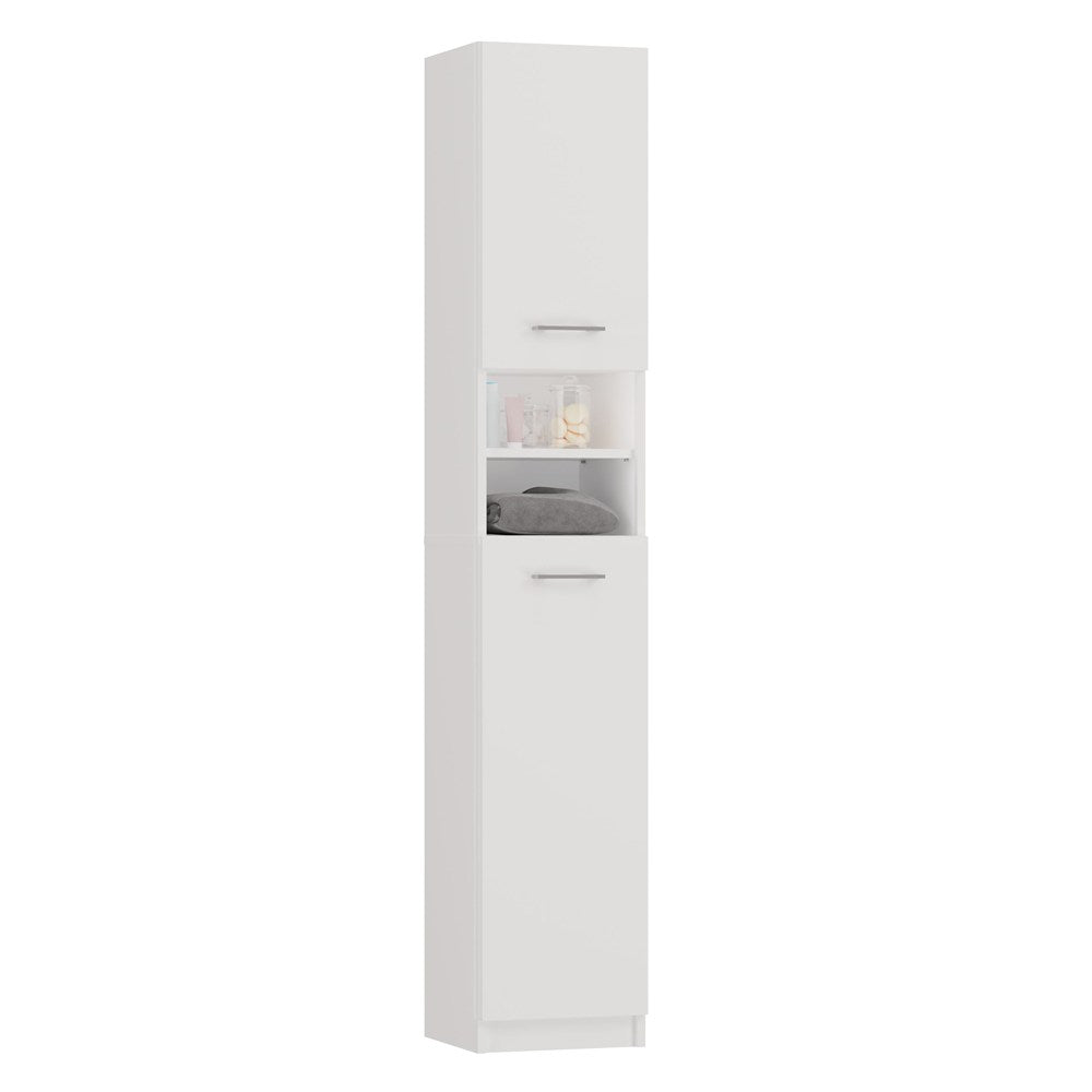 Badezimmer-Hochschrank Marbela 1.0 WEISS – Produktabbildung 2