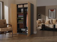 Kleiderschrank Malwa SD-90 ANTHRAZIT ARTISAN – Produktabbildung 6