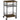HOMCOM Küchenwagen im Industriedesign 1 Regal 1 Aufbewahrungskorb 4 Räder 40 cm x 30 cm x 62 cm Stahl Schwarz