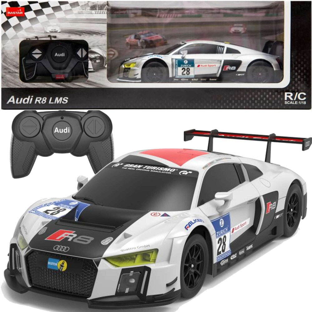 1:24 R/C Car Remote Controlled Sport AUDI R8 LMS White