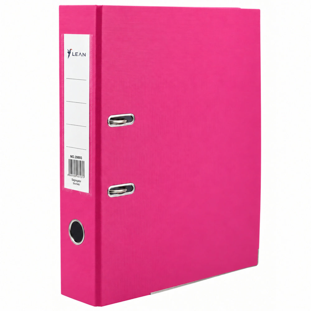 LEAN A4 Dokumentenordner/75 mm Hebelmechanismus Pink – Produktabbildung 2