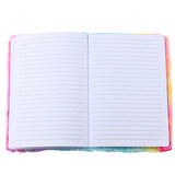LEAN Mit Plüsch gefüttertes Notizbuch mit einem bunten 3D-Einhorn – Produktabbildung 2