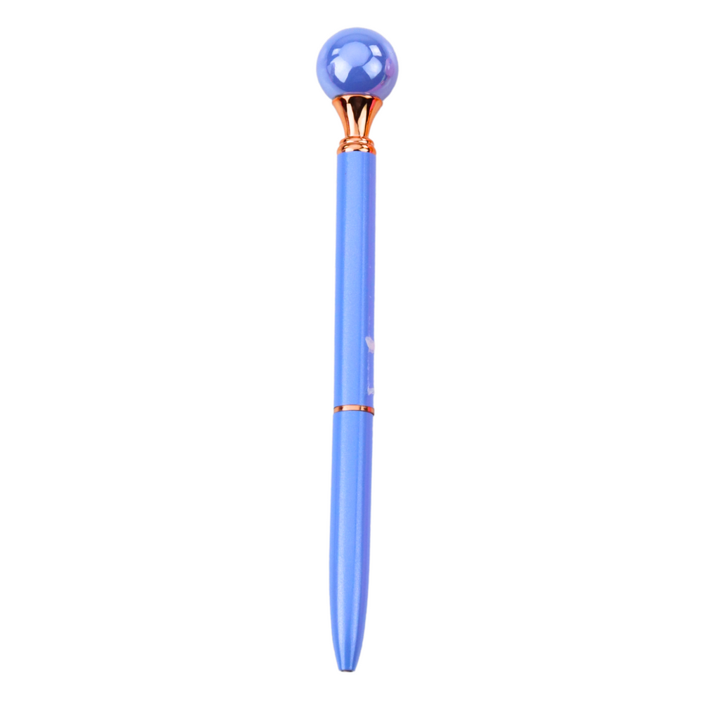 Large pearl ballpoint pen, twist mechanism, blue ink, 1.0 mm, mix (2)
